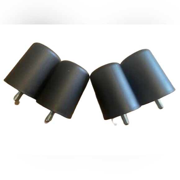 191109 x 4 Genuine IKEA Sofa Feet in Black Thread M8 Plastic Hard Feet - Picture 2 of 2